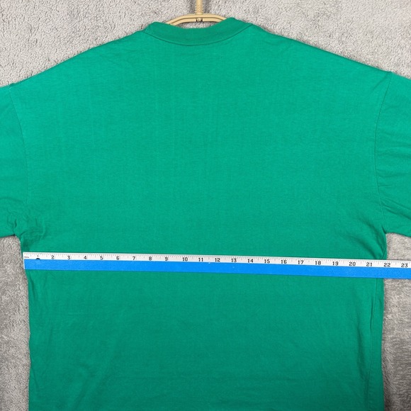 Vintage The Simpsons Shirt Mens Large Green Bart Peace Man 1990 Single Stitch * - Picture 7 of 11